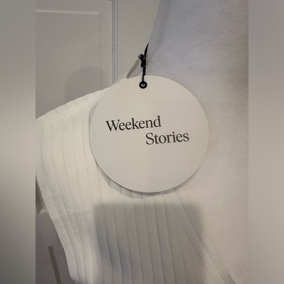 Weekend Stories Adriana Dress in Ivory Size M NWT - Picture 5 of 8